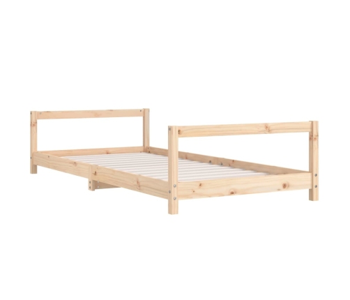 Estructura de cama para niños madera maciza de pino 90x200 cm