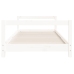 Estructura de cama para niños madera de pino blanco 90x200 cm