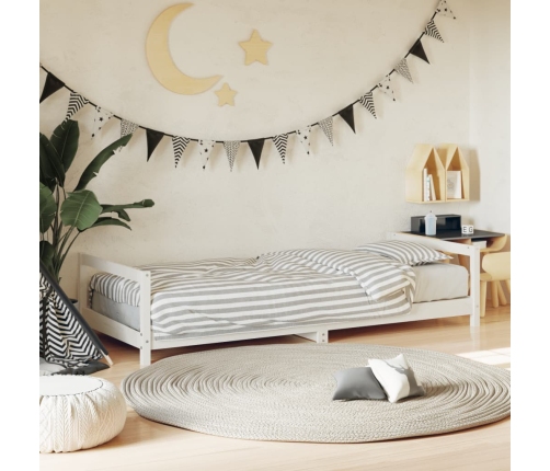 Estructura de cama para niños madera de pino blanco 90x200 cm