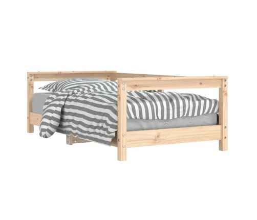 Estructura de cama para niños madera maciza de pino 70x140 cm