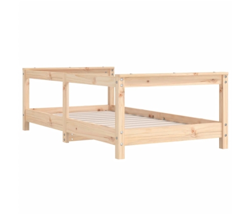 Estructura de cama para niños madera maciza de pino 70x140 cm