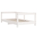 Estructura de cama para niños madera de pino blanco 70x140 cm