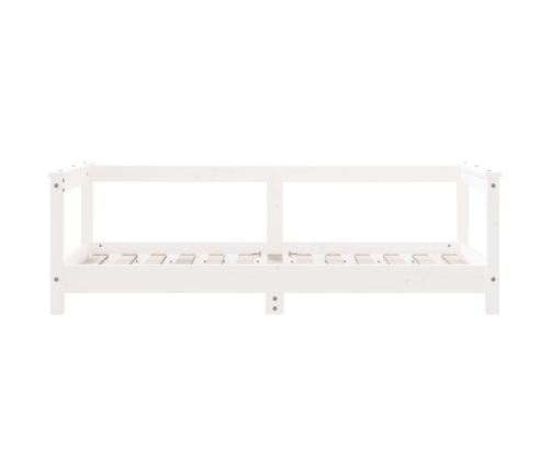 Estructura de cama para niños madera de pino blanco 70x140 cm