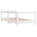 Estructura de cama para niños madera de pino blanco 70x140 cm