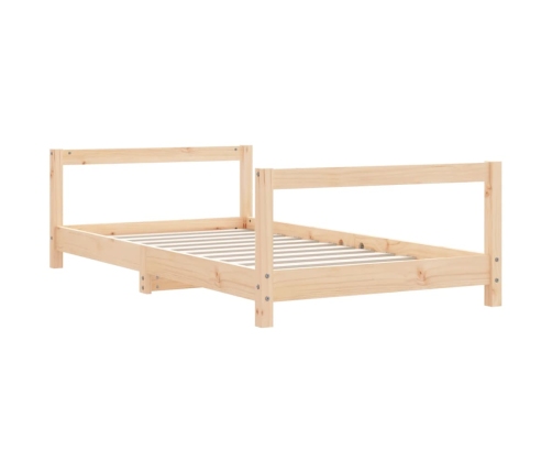 Estructura de cama para niños madera maciza de pino 80x160 cm