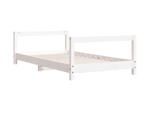 Estructura de cama para niños madera de pino blanco 80x160 cm