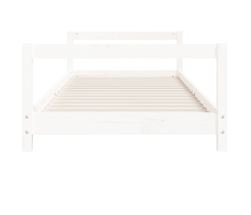 Estructura de cama para niños madera de pino blanco 80x160 cm