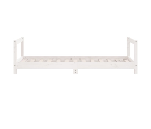 Estructura de cama para niños madera de pino blanco 80x160 cm