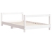 Estructura de cama para niños madera de pino blanco 80x160 cm