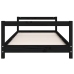 Estructura de cama para niños madera de pino negro 80x160 cm