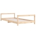 Estructura de cama para niños madera maciza de pino 90x190 cm