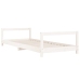 Estructura de cama para niños madera de pino blanco 90x190 cm