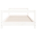 Estructura de cama para niños madera de pino blanco 90x190 cm