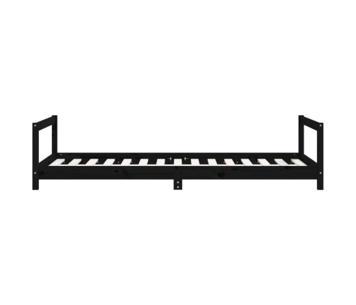 Estructura de cama para niños madera de pino negro 90x190 cm