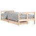 Estructura de cama para niños con cajones madera pino 80x200 cm