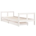 Estructura cama niños con cajones madera pino blanco 80x200 cm