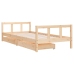 Estructura de cama para niños con cajones madera pino 90x200 cm