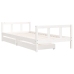 Estructura cama niños con cajones madera pino blanco 90x200 cm