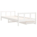 Estructura cama niños con cajones madera pino blanco 90x200 cm