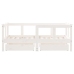 Estructura cama niños con cajones madera pino blanco 70x140 cm