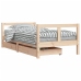 Estructura de cama infantil con cajones madera de pino 80x160cm