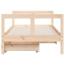 Estructura de cama infantil con cajones madera de pino 80x160cm