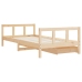 Estructura de cama infantil con cajones madera pino 90x190 cm