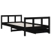 Estructura de cama infantil con cajones madera negro 90x190 cm