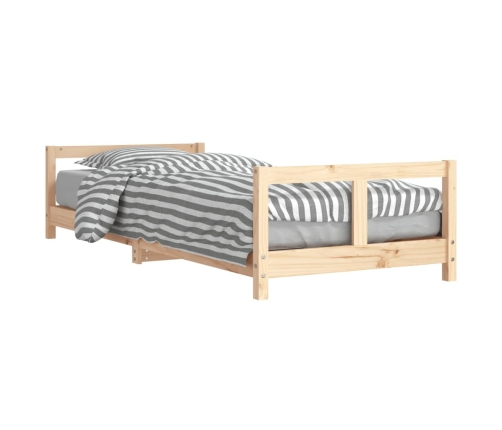 Estructura de cama para niños madera maciza de pino 80x200 cm