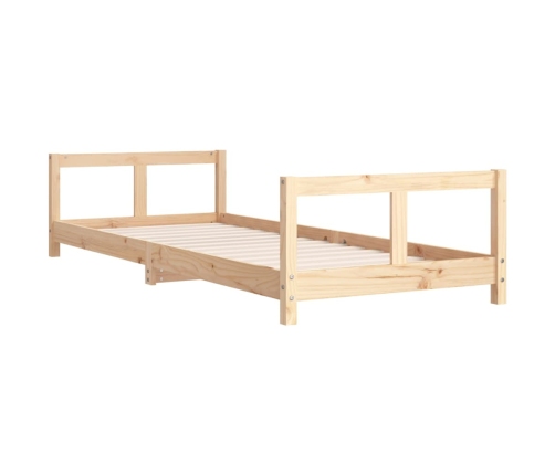 Estructura de cama para niños madera maciza de pino 80x200 cm