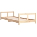 Estructura de cama para niños madera maciza de pino 80x200 cm