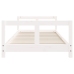 Estructura de cama para niños madera de pino blanco 80x200 cm