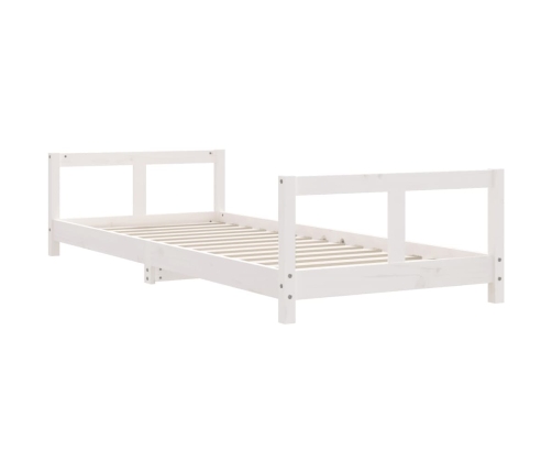 Estructura de cama para niños madera de pino blanco 80x200 cm