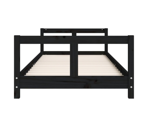 Estructura de cama para niños madera de pino negro 80x200 cm