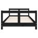 Estructura de cama para niños madera de pino negro 80x200 cm