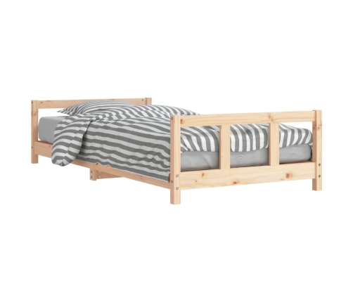 Estructura de cama para niños madera maciza de pino 90x200 cm