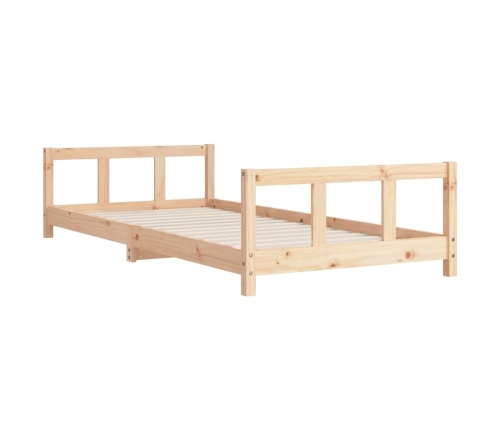 Estructura de cama para niños madera maciza de pino 90x200 cm