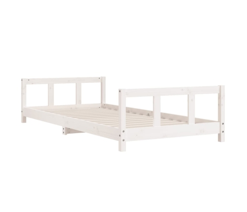 Estructura de cama para niños madera de pino blanco 90x200 cm