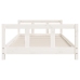 Estructura de cama para niños madera de pino blanco 90x200 cm