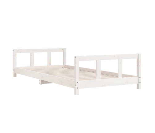 Estructura de cama para niños madera de pino blanco 90x200 cm