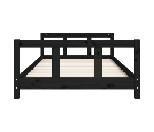 Estructura de cama para niños madera de pino negro 90x200 cm