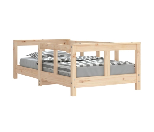 Estructura de cama para niños madera maciza de pino 70x140 cm