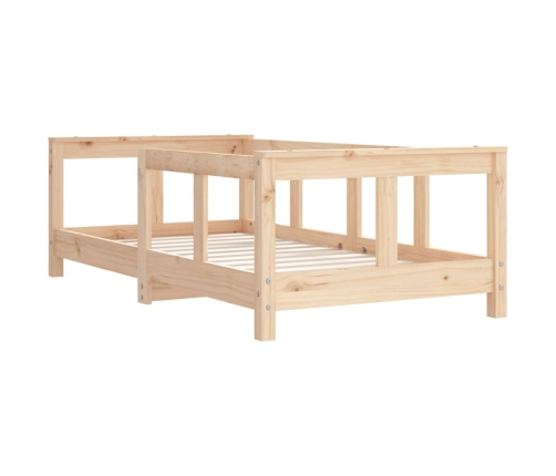 Estructura de cama para niños madera maciza de pino 70x140 cm