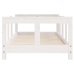 Estructura de cama para niños madera de pino blanco 70x140 cm