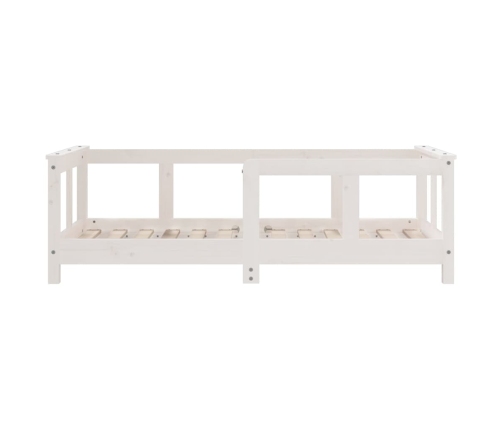 Estructura de cama para niños madera de pino blanco 70x140 cm