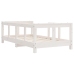 Estructura de cama para niños madera de pino blanco 70x140 cm