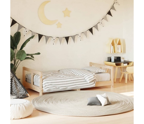 Estructura de cama para niños madera maciza de pino 80x160 cm