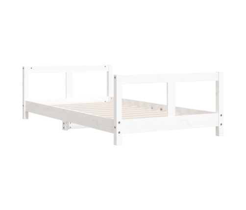 Estructura de cama para niños madera de pino blanco 80x160 cm