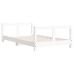 Estructura de cama para niños madera de pino blanco 80x160 cm