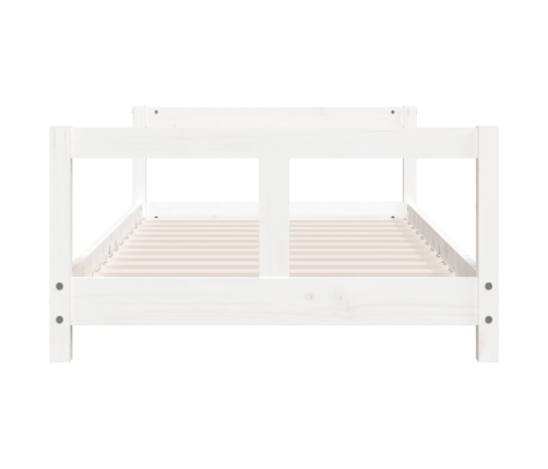 Estructura de cama para niños madera de pino blanco 80x160 cm